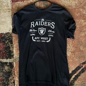 Official NFL Mens large, Raider T. Never worn outside the house.